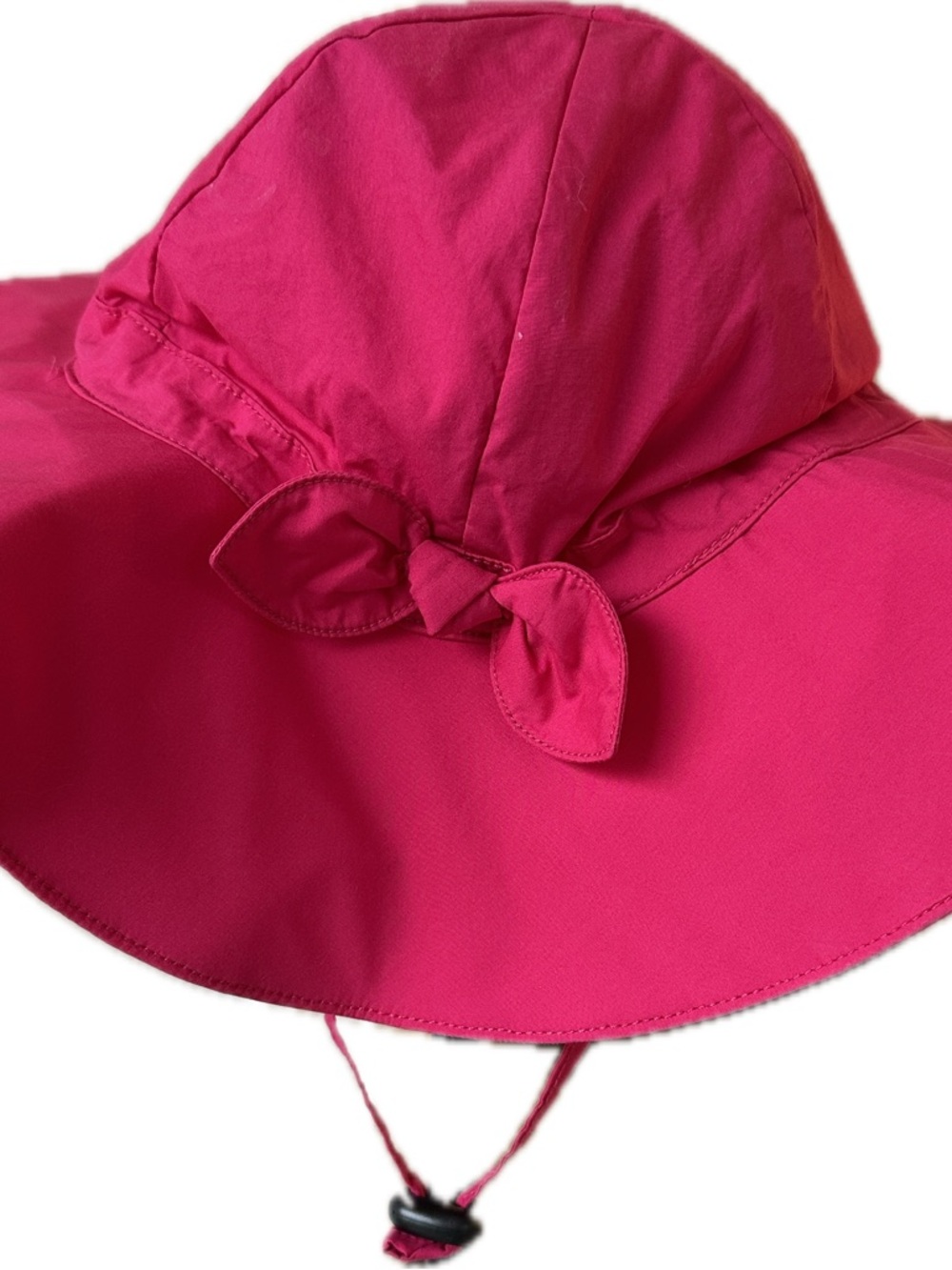 Kids Pink Sun Hat with Chin Strap
